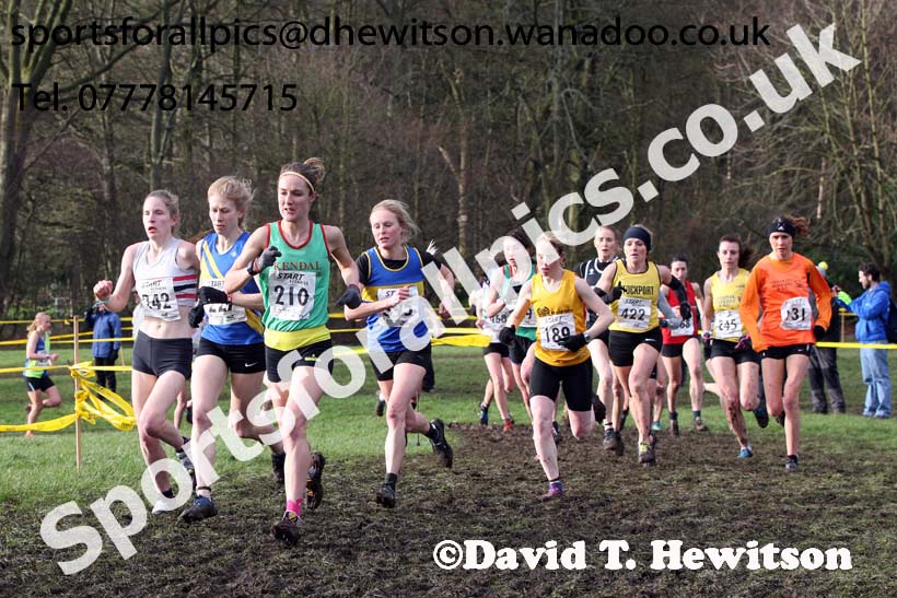 Senior womens Northern Cross Country Champs., Witton Park, Blackburn. Photo: David T. Hewitson/Sports for All Pics